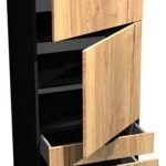 Επιδαπέδιο ντουλάπι ψηλό Italia SPD6/3/2137-Φυσικό