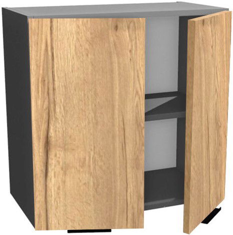 image_654400_italia_w6-58-2d_k-czarny_f-halifaxnaturalny Κρεμαστό ντουλάπι Italia W6/58 2D-Φυσικό - Image 1