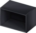 Κρεμαστό ντουλάπι ανοιχτό Italia WOK4/36-Μαύρο