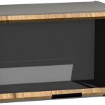 Κρεμαστό ντουλάπι βιτρίνα Italia WWO6/47-Φυσικό