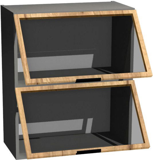 image_654816_italia_wow9-72_k-czarny_f-halifaxnaturalny Κρεμαστό ντουλάπι βιτρίνα Italia WOW9/72-Φυσικό - Image 1