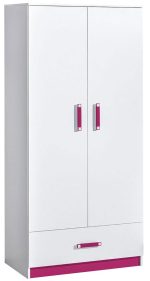 Ντουλάπα Trafiko δίφυλλη-Leuko-Roz