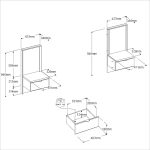 Σετ 2 κομοδίνα Canada - Image 3