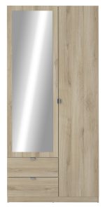 Ντουλάπα δίφυλλη Merita-Φυσικό - Image 2