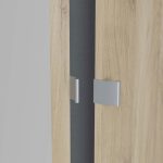 Ντουλάπα δίφυλλη Merita-Φυσικό - Image 6