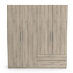 Ντουλάπα τετράφυλλη Erre-Φυσικό - Image 2