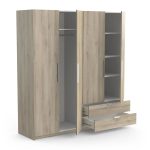 Ντουλάπα τετράφυλλη Erre-Φυσικό - Image 3