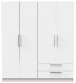 Ντουλάπα τετράφυλλη Erre-Λευκό