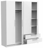 Ντουλάπα τετράφυλλη Erre-Λευκό - Image 2