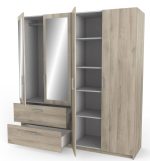 Ντουλάπα Coben τετράφυλλη-Δρυς - Image 3