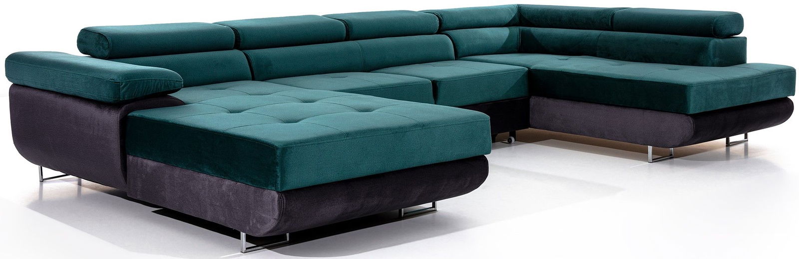 image_664237_rodrigo-zielony-bry_a_06373_maly-rgb Γωνιακός καναπές Romeo-Δεξιά-Gkri-Petrol - Image 1