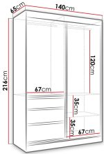 Ντουλάπα Haiti Δίφυλλη-Leuko - Image 2
