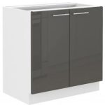Επιδαπέδιο ντουλάπι νεροχύτη Lyona 80 ZL 2F BB-Gkri