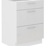 Επιδαπέδιο ντουλάπι Lyona 60 D 3S BB-Leuko