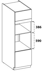 Επιδαπέδιο ντουλάπι Yvette 60 DPM 210 2F-Λευκό - Image 2