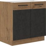 Επιδαπέδιο ντουλάπι Virgo 80 D 2F BB-Anthraki