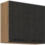 Κρεμαστό ντουλάπι Virgo 80 G 72 2F-Anthraki