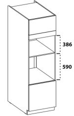 Επιδαπέδιο ντουλάπι Virgo 60 DPM 210 2F-Leuko - Image 2