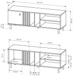 Έπιπλο τηλεόρασης Merc 1D1S - Image 2