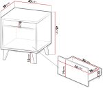 Σετ 2 κομοδίνα Nord - Image 3