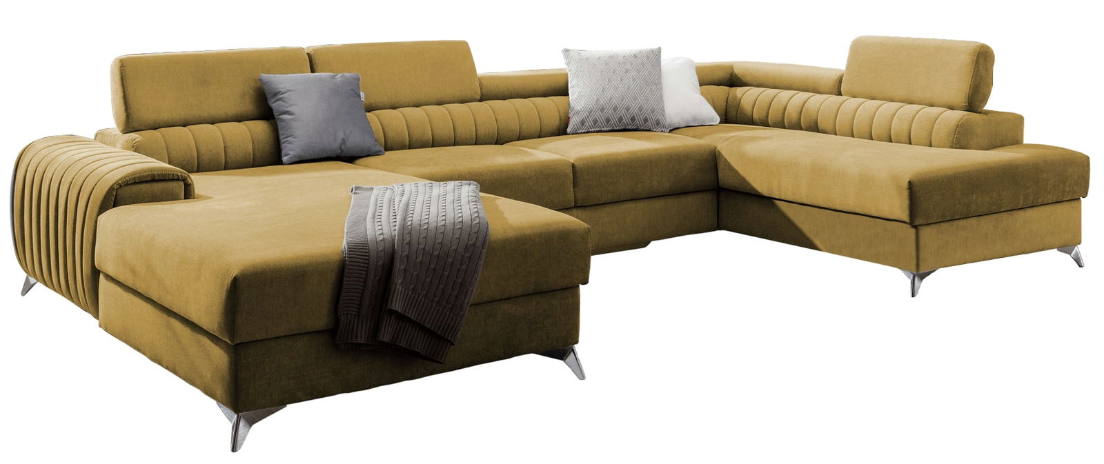 image_687683_co-lac-rt-45go_wb1_ Γωνιακός Καναπές Restly-Moustardi-Δεξιά - Image 1