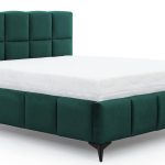 Επενδυμένο κρεβάτι Mosad-Prasino-140 x 200