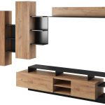 Σύνθετο σαλονιού Oak-Anthraki - Fusiko