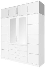 Πατάρι Ντουλάπας Τετράφυλλης Bali D4-Leuko - Image 4