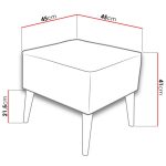 Πουφ Estjano-Mple Skouro - Image 3