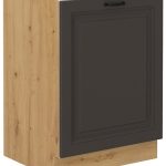 Επιδαπέδιο ντουλάπι Yvette 60 D 1F-Γραφίτης