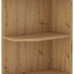 Επιδαπέδιο ντουλάπι με ράφια γωνιακό Yvette -Γραφίτης