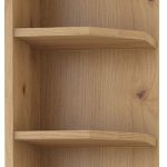 Κρεμαστό ντουλάπι με ράφια γωνιακό Yvette -Γραφίτης