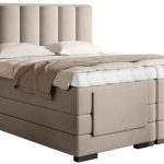 Επενδυμένο κρεβάτι Villard με στρώμα και ανώστρωμα-Mpez-160 x 200