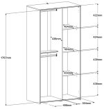 Ντουλάπα Ballet δίφυλλη - Image 3