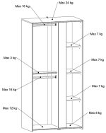 Ντουλάπα Ballet δίφυλλη - Image 5