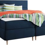 Επενδυμένο κρεβάτι Flo με στρώμα και ανώστρωμα-Mple-140 x 200