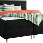 Επενδυμένο κρεβάτι Flo με στρώμα και ανώστρωμα-Mauro-140 x 200