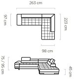 Γωνιακός καναπές Sapphire-Gkri-Δεξιά - Image 3