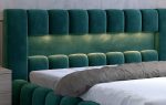 Επενδυμένο κρεβάτι Mercy-Prasino-180 x 200 - Image 4