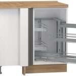 Επιδαπέδιο γωνιακό ντουλάπι Tahoma R-UG-1KMC-Γραφίτης-Δεξιά