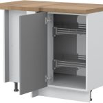 Επιδαπέδιο γωνιακό ντουλάπι Tahoma R-UG-1KZA-Γραφίτης