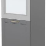 Επιδαπέδιο ντουλάπι φούρνου ψηλό Tahoma K14-60-1KR-Γραφίτης