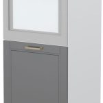 Επιδαπέδιο ντουλάπι φούρνου ψηλό Tahoma K14-60-1KR-Λευκό - Γραφίτης