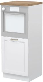 Επιδαπέδιο ντουλάπι φούρνου ψηλό Tahoma K14-60-1KR-Λευκό ματ - Image 2