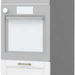 Επιδαπέδιο ντουλάπι φούρνου ψηλό Tahoma K21-60-2MB-Γραφίτης - Λευκό ματ