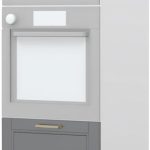 Επιδαπέδιο ντουλάπι φούρνου ψηλό Tahoma K21-60-2MB-Λευκό ματ - Γραφίτης