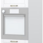 Επιδαπέδιο ντουλάπι φούρνου ψηλό Tahoma K23-60-2KR-Λευκό - Λευκό ματ