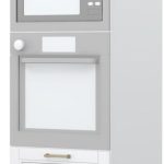 Επιδαπέδιο ντουλάπι φούρνου ψηλό Tahoma K23-60-2MB-Λευκό - Λευκό ματ