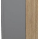 Επιδαπέδιο ντουλάπι ψηλό Tahoma K14-60-1KF-Δρυς - Γραφίτης