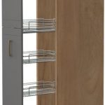 Επιδαπέδιο ντουλάπι ψηλό Tahoma K23-30-1KZ-Καρυδί - Γραφίτης
